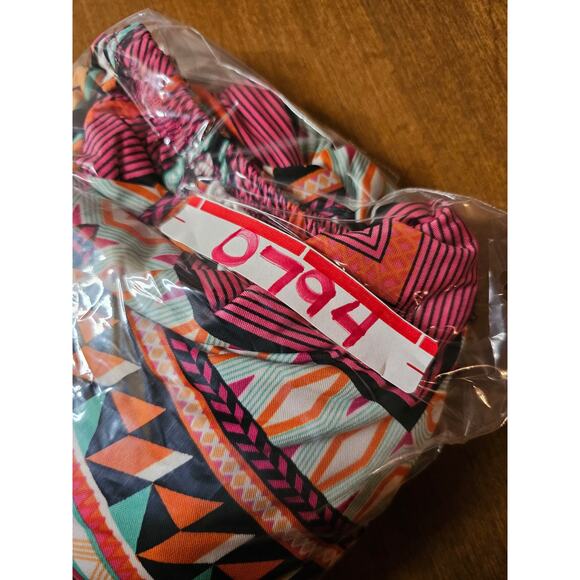 R Rauge Dress Womens Size 3x Boho Print Crocheted Hem Sleeves Chevron (794) - Picture 8 of 8